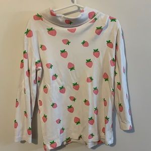 Girls strawberry turtle neck -